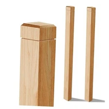 Pcs 3" x 3" x 48" Solid Red Oak Stair Newel Post with a 3 x 3 x 48" 2 red oak