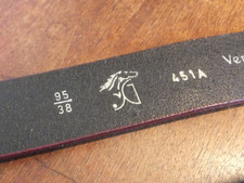 Size 12 Italian Leather Chetnut Brown 38 inches Sergio Grasso Equestran Belt