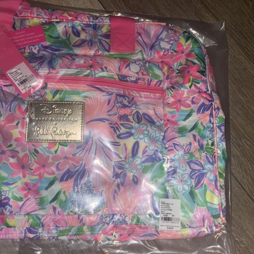 Disney x Lilly Pulitzer Bag Dreamin Beale Weekender Minnie Daisy Pink Parks NWT - Picture 11 of 12