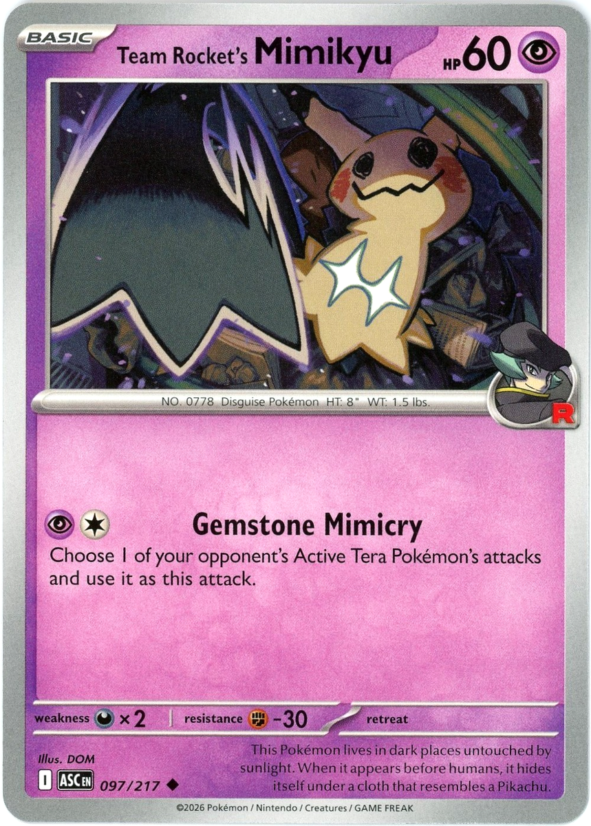Team Rocket's Mimikyu - 097/217 - Ascended Heroes ASC - Pokemon