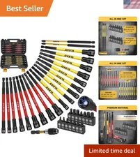 Versatile 35-Piece Extra Long Nut Driver Set with Quick-Change Features