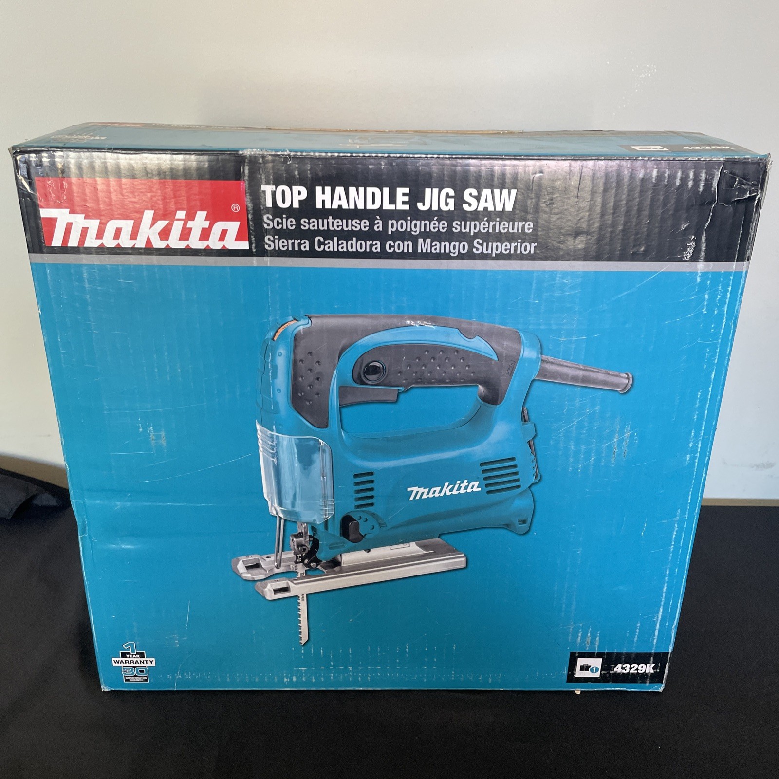 Makita 4329K Jig Saw Kit 3.9A 3-Position Top Handle 500&ndash;3100 SPM
