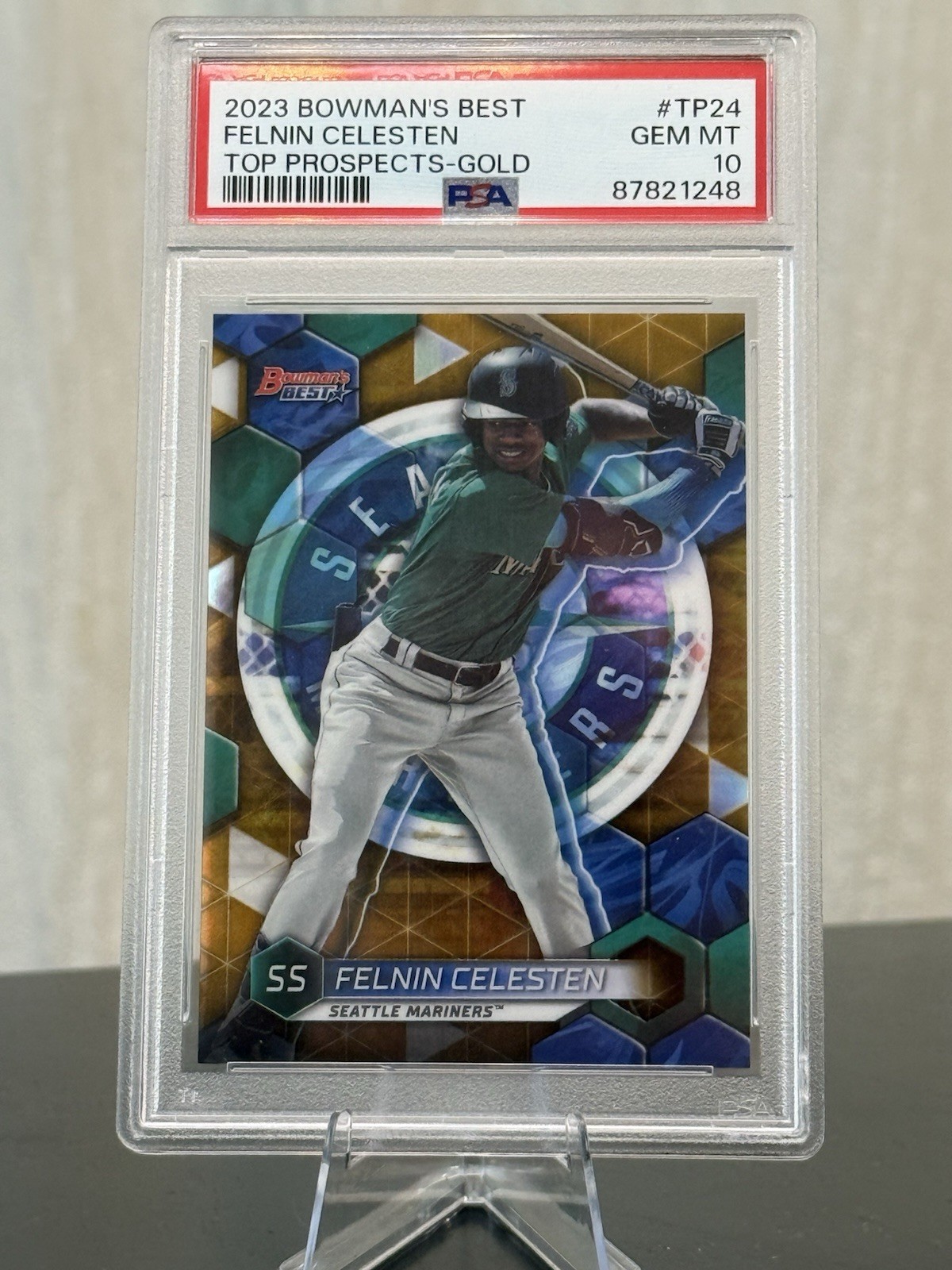 2023 Bowman’s Best - Felnin Celesten - Top Prospects Gold /50 PSA 10 #TP-24
