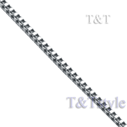 UNIQUE T&T 1.5mm 316L Stainless Steel Box Chain Silver (C36) - Picture 3 of 3