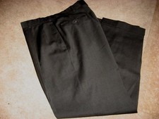 Mens Dark Gray AUSTIN REED Lined Wool Dress Pants 34 x 31