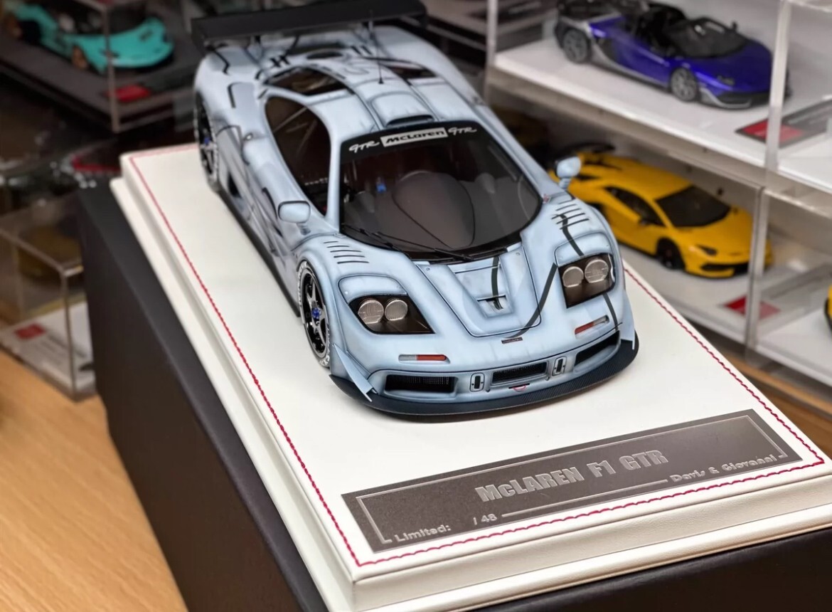 SUPER RARE* DG 1/18 Davis Giovanni McLaren F1 GTR Army Gray Matte