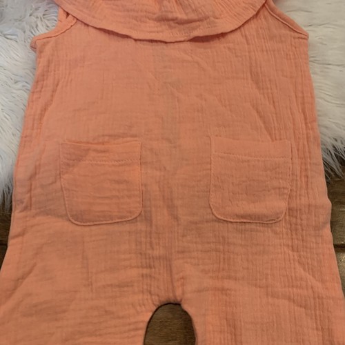 Mono sin mangas con volantes naranja talla 3T de cosecha propia en La Baby Girls - Imagen 6 de 8