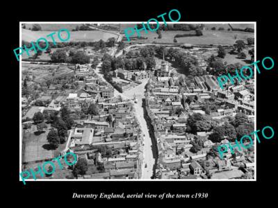 Photo Historique Stranraer Écosse – Vue Aérienne De La Ville Vers 1930 – Tirage 8x6