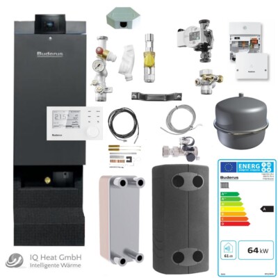 Buderus Logaplus Paket W503 GB272-70 Gas Brennwertgerät RC310 Platten WT