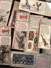 LOT of 25 Typhoo Tea like tobacco trading cards BRITAIN football animals flag