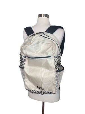APL Women s Backpack Beige Leopard Print Athletic All-Purpose Packable NEW