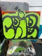 graffiti street sign custom hand painted 1 of 1 final sale 