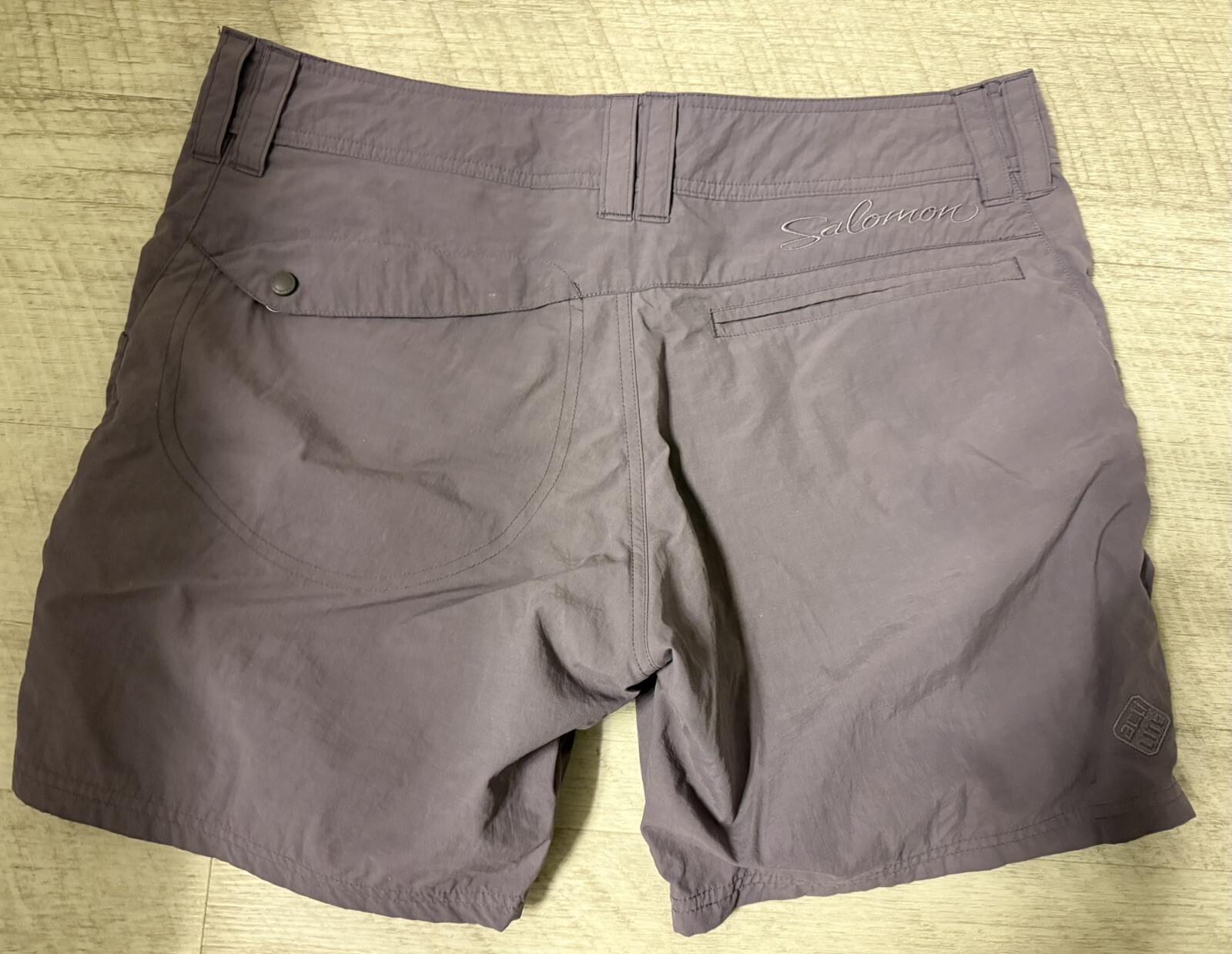 Pantaloncini Donna Salomon Taglia 12 Grigio Passeggio Campeggio Outdoor