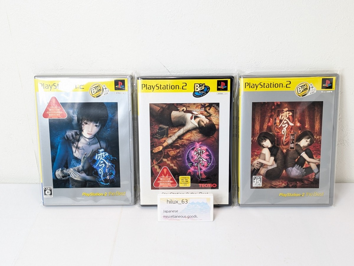 Fatal Frame Zero Set of 1,2,3 Crimson Butterfly PlayStation 2 PS2