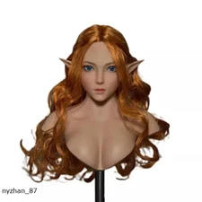 Iminitoys 1/6 M017C Fairy Girl Curly Hair Head Sculpt For 12in Female PH Figure