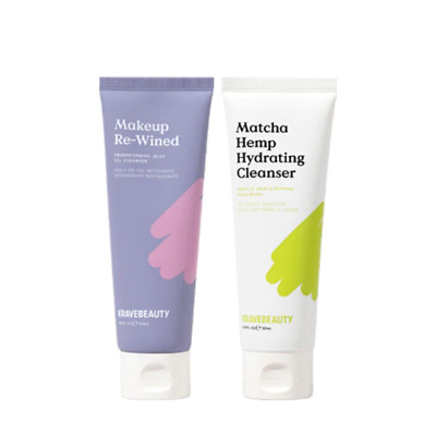Double Cleanse Duo: Makeup Re-Wined & Matcha Hemp Cleanser, Vegan & Cruelty-Free