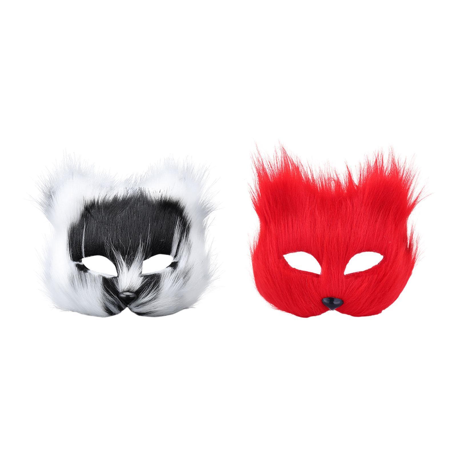 Halloween Face Mask Half Face Animal Mask Cosplay for Prom Holiday