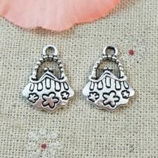 Free Ship 152 pcs tibetan silver handbag charms pendant 19x14mm L-5250