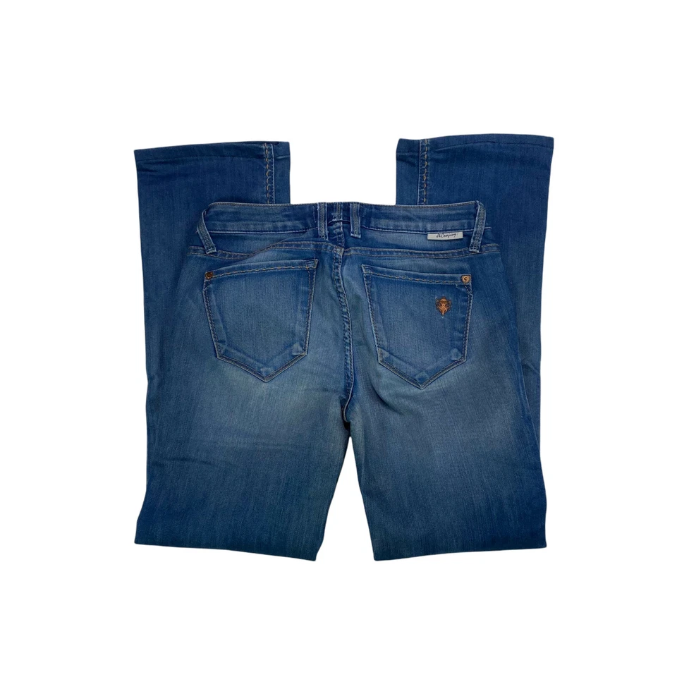 Pantalones de mezclilla J & Company Beverly tiro alto corte bota para mujer talla 27 lavado medio Foto 3 de 4