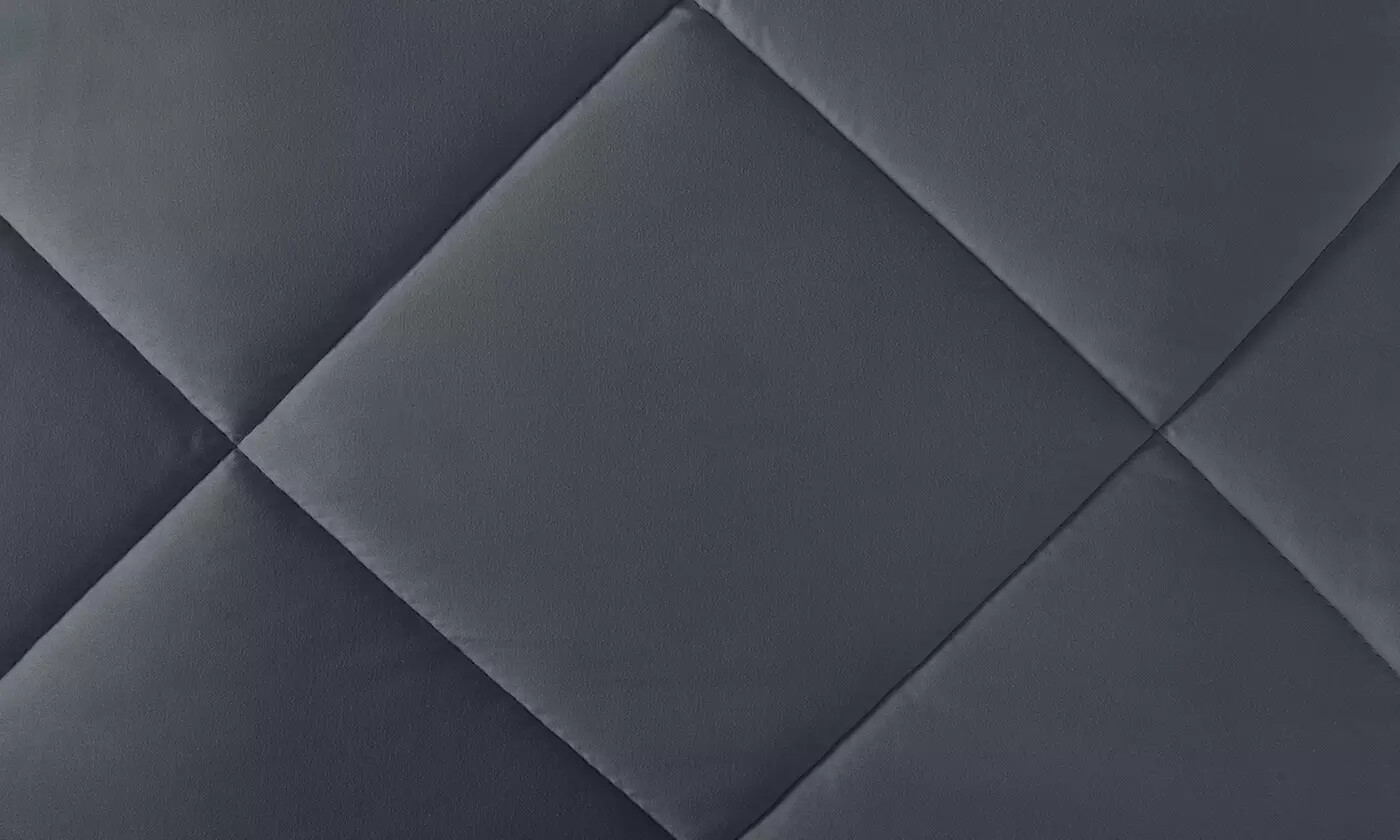 Couette réversible bicolore 220x240 en molleton doux et chaud - 4