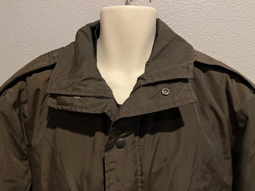 Herren Vintage BLAUER Gore-Tex braun herausnehmbares Innenfutter Polizei/Sec. Bomberjacke 48 L - Bild 3 von 16