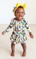 NWT Posh Peanut Archer Long Sleeve Twirl Skirt Bodysuit 3-6 months