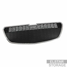 Chrome Surround w/Black Insert Lower Grille Fit 13-15 Chevy Spark w/o Fog Lamp