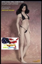 Phicen 1/6 Super-Flexible Seamless PALE body M bust Steel Skeleton S16A  USA  