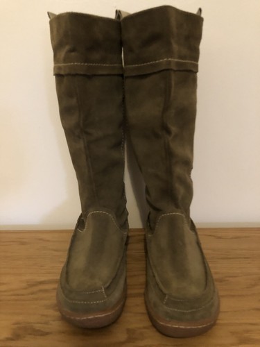 Hush Puppies Green Suede Knee High Boots Sz 5 - Picture 12 of 12
