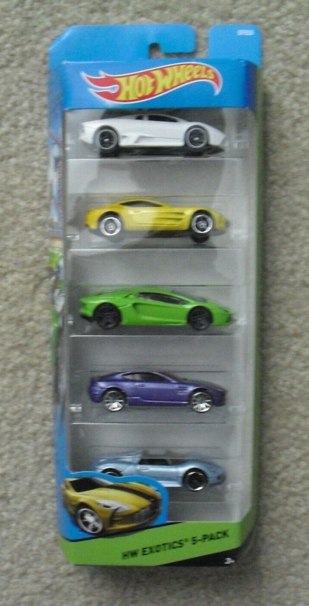 2014 Hot Wheels Workshop HW Exotics 5 Car Gift Pack BFB36