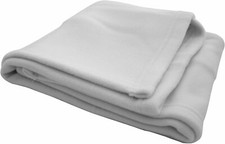Italbaby White Autumn/Winter Fleece Cot Blanket