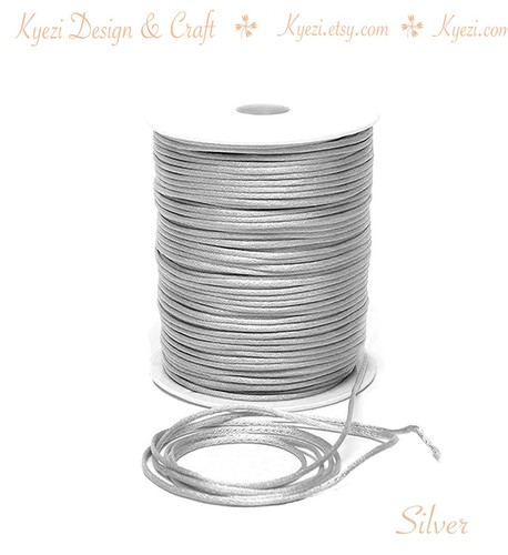 2mm Satin Rattail Cord Shamballa Macrame Kumihimo String 5/10/25/50/100 Yards - Picture 21 of 24