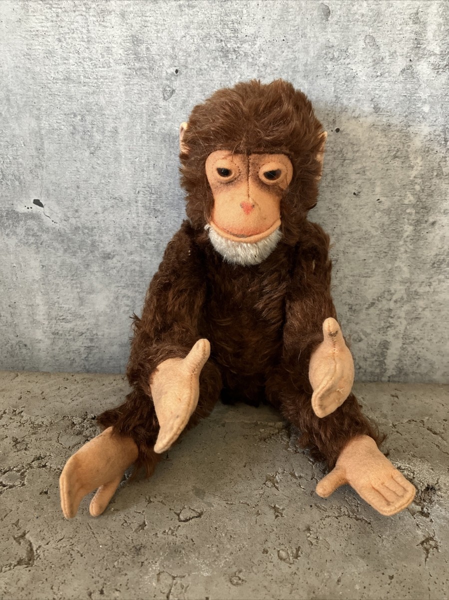 Vtg Steiff Jocko Mohair Jointed Monkey Chimpanzee Stuffed Vtg Steiff Jocko Mohair Jointed Monkey Chimpanzee Stuffed