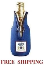 MODELO ESPECIAL 1 UNIQUE ZIP UP BOTTLE KOOZIE COOLIE COOZIE HUGGIE CORONA NEW