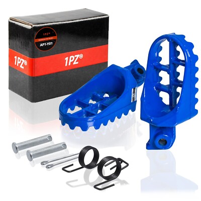 Blue Motorcycle Foot Pegs Footrest For Dirt Bikes Motorcycle Bike Honda Yamaha