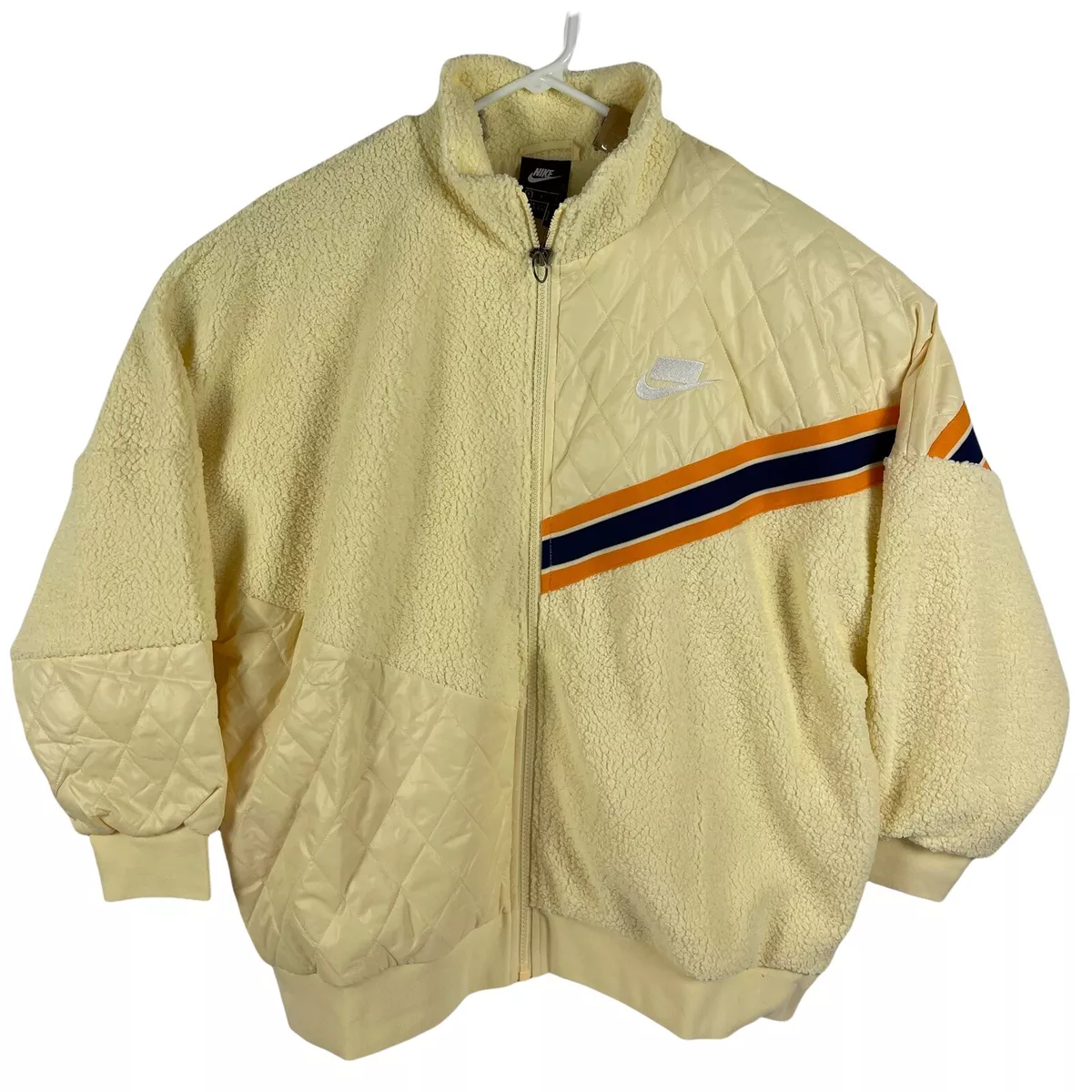 Nike Sportswear Women s Full Zip Sherpa Track Jacket BV3040 115 Size Large