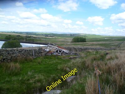 Photo 6x4 Windblown Shed Keld/NY5514 I presume last winter's windy  c2014