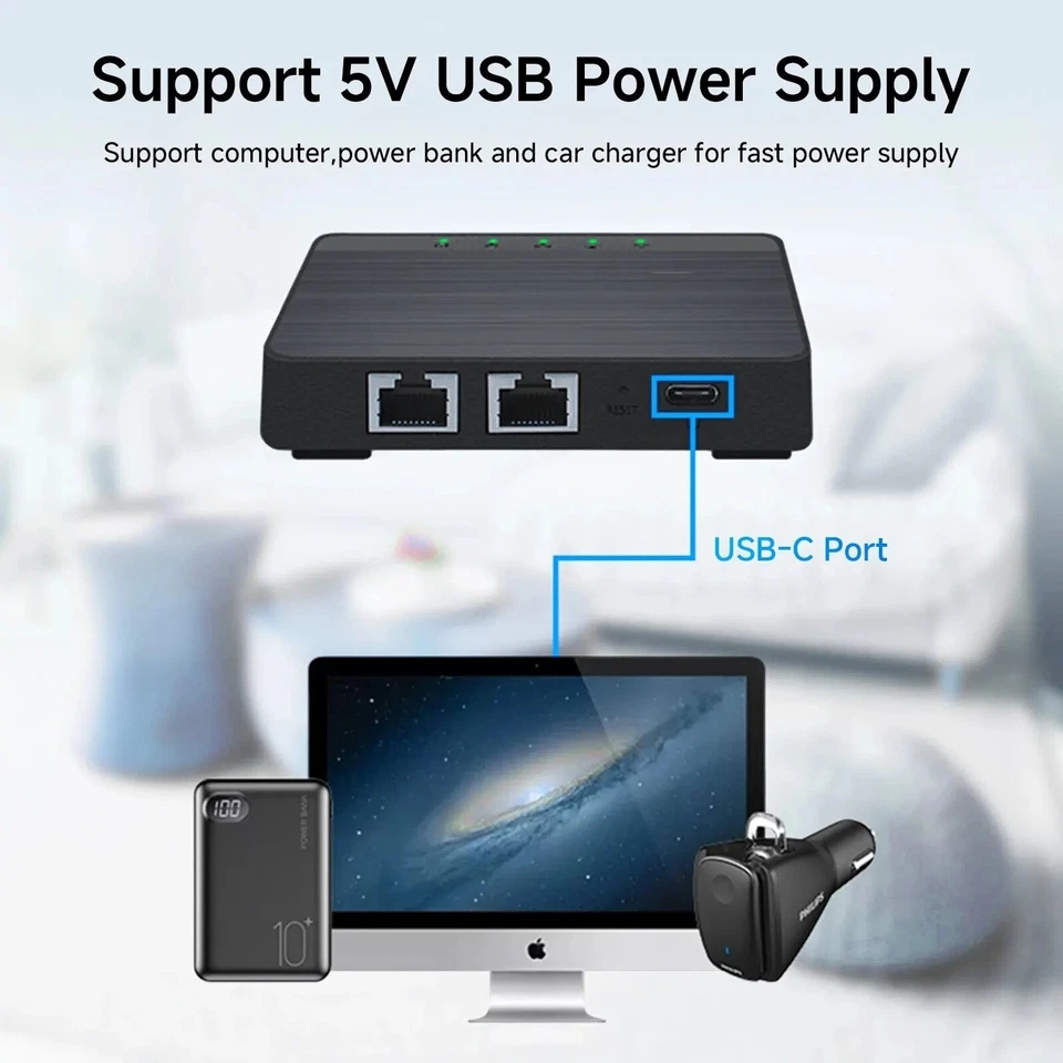 Mini 4G LTE Router WiFi SIM Card Modem Car WiFi USB Powered Supports 30 Devices - Image 3 of 4