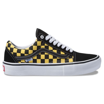 gold checker vans