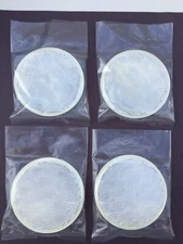 4X 3” White Trailer Round Self Adhesive Reflectors