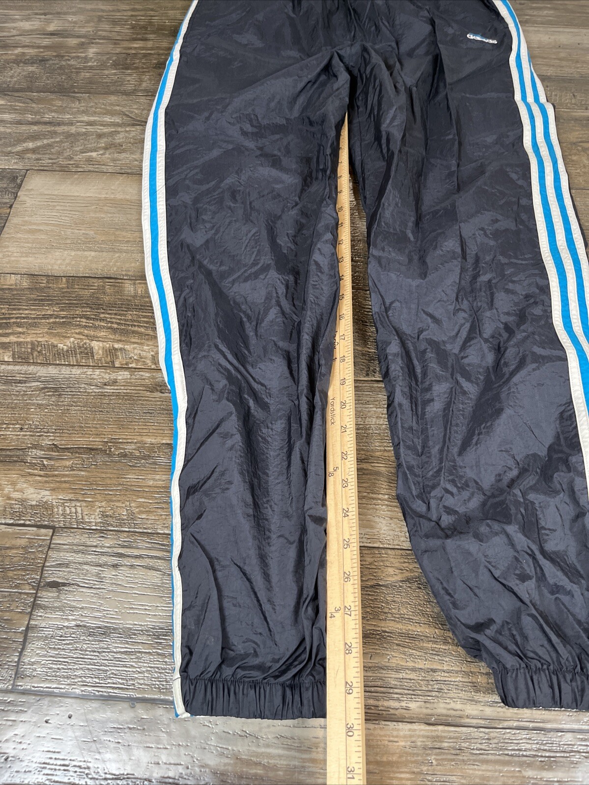 VINTAGE Adidas Tracksuit Mens Medium Blue White WarmUp Zip Pants Jacket Set Y2K image 9