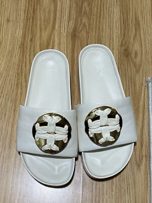 TORY BURCH ホワイト ロゴ サンダル s-l400.jpg