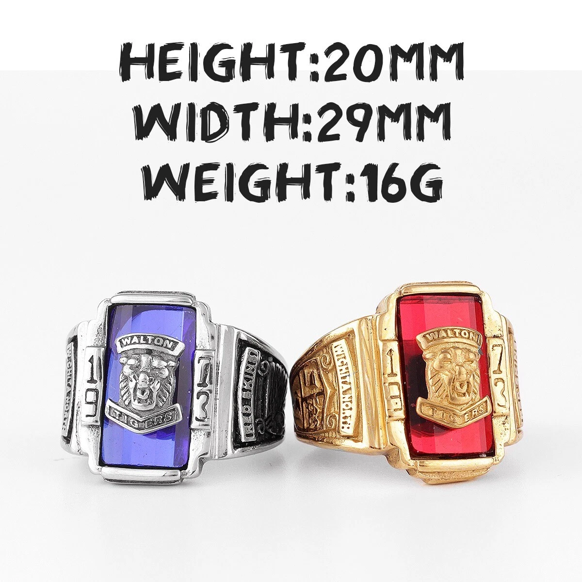 Men's Personalized-Top Traditional Class Ring