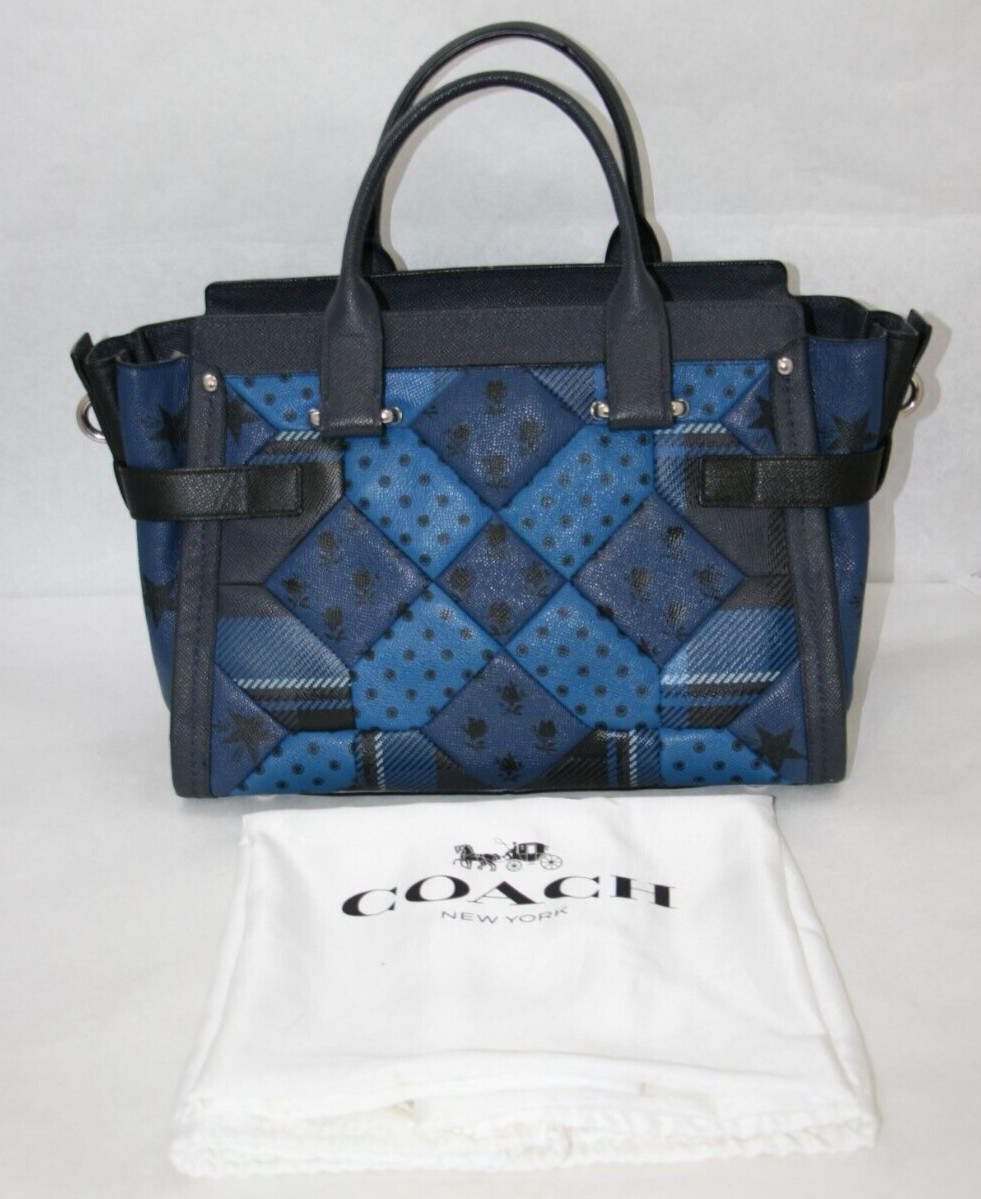 Coach Swagger Printed Patchwork Leather Quilted C… - image 5