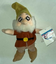 Snow White  Seven 7 Dwarfs DOC Dwarf Plush bean bag toy DISNEY STORE NWT