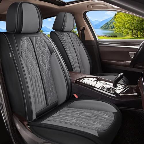 Car Seat Covers Fit for Kia Sportage 2009-2023 2024 Full Set 075-Black&Grey - Picture 2 of 8