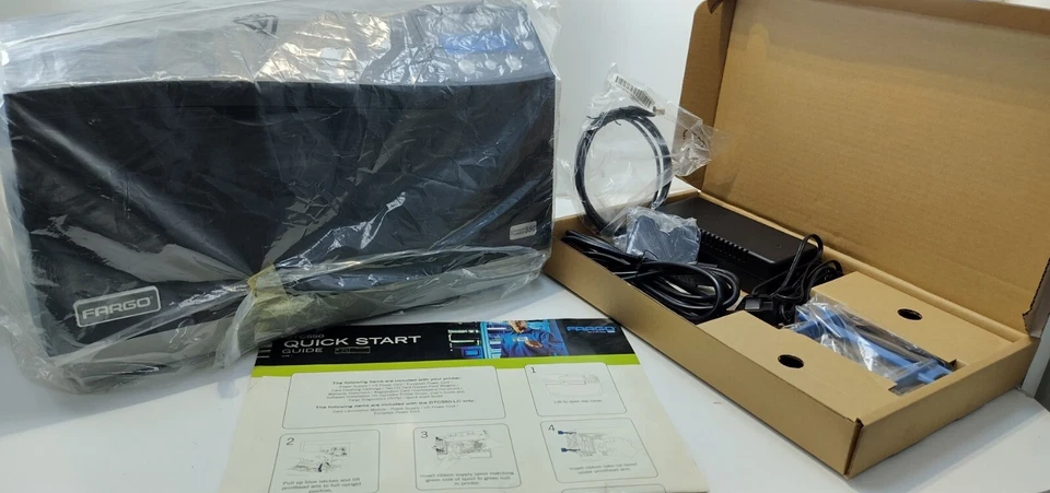 HID GLOBAL FARGO 09180 DTC550 Direct Card Color Thermal Badge Printer Laminator - Image 3 of 4