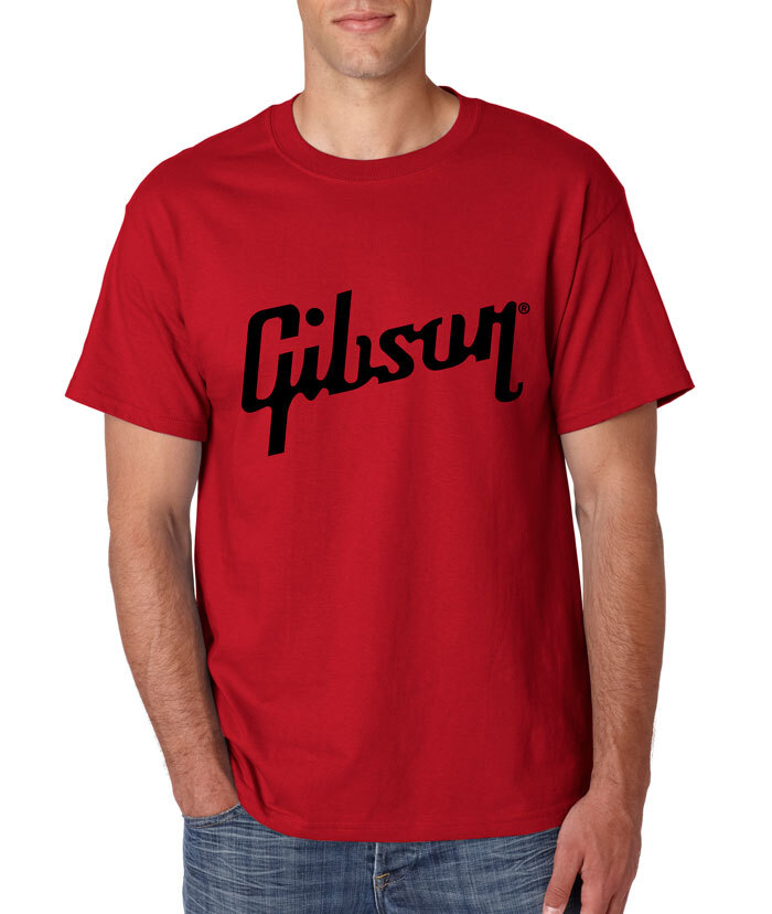 GIBSON Logo T-Shirt Les Paul Musician Collection Gift Rock n