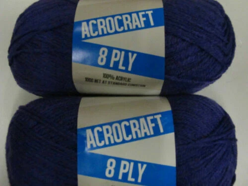 8 Ply Acrylic Craft Yarns