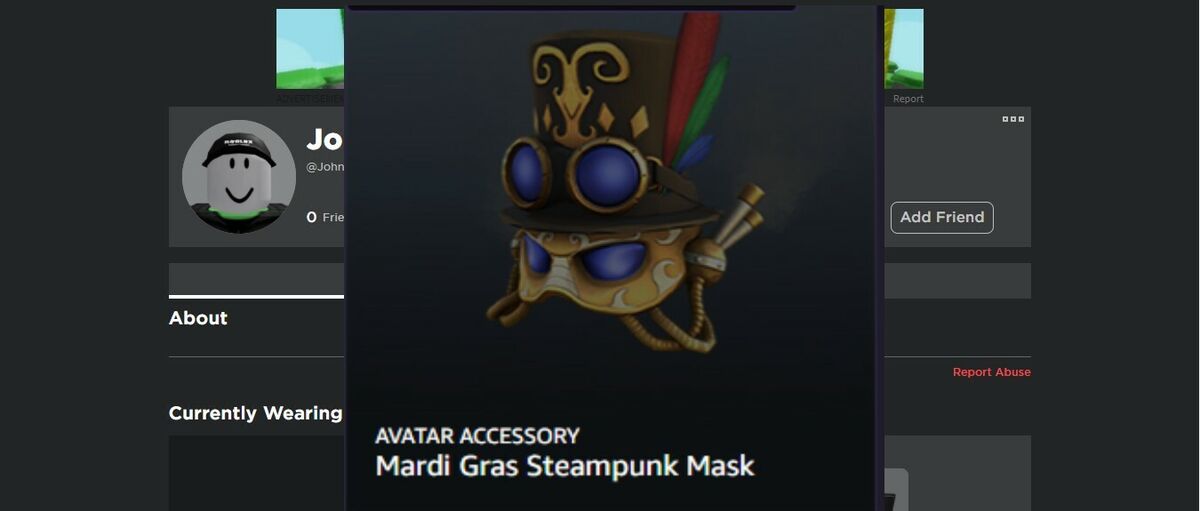 Prime Gaming Roblox Code (Mardi Steampunk Gras Mask) NEED GONE!